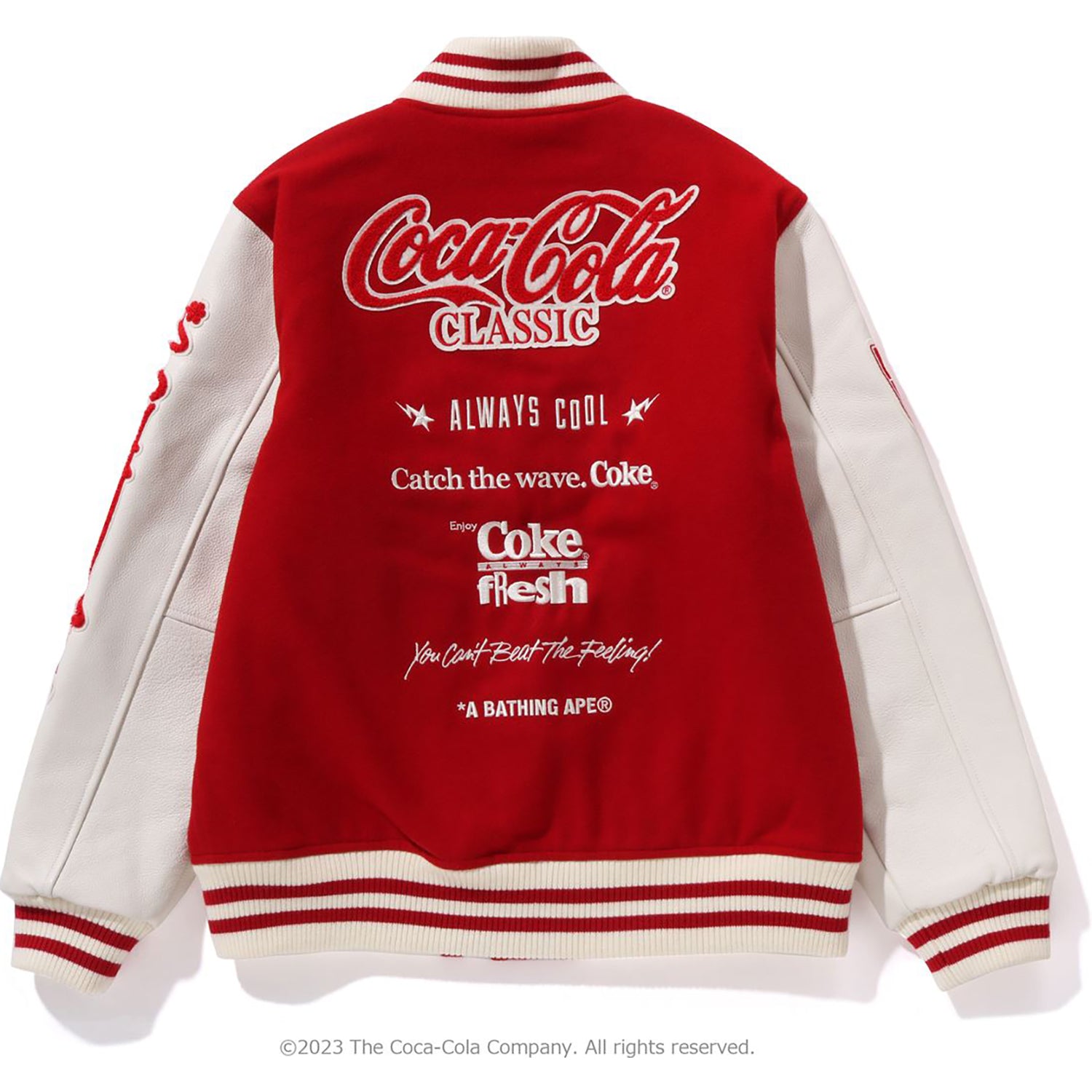 BAPE X COCA-COLA VARSITY JACKET MENS – us.bape.com