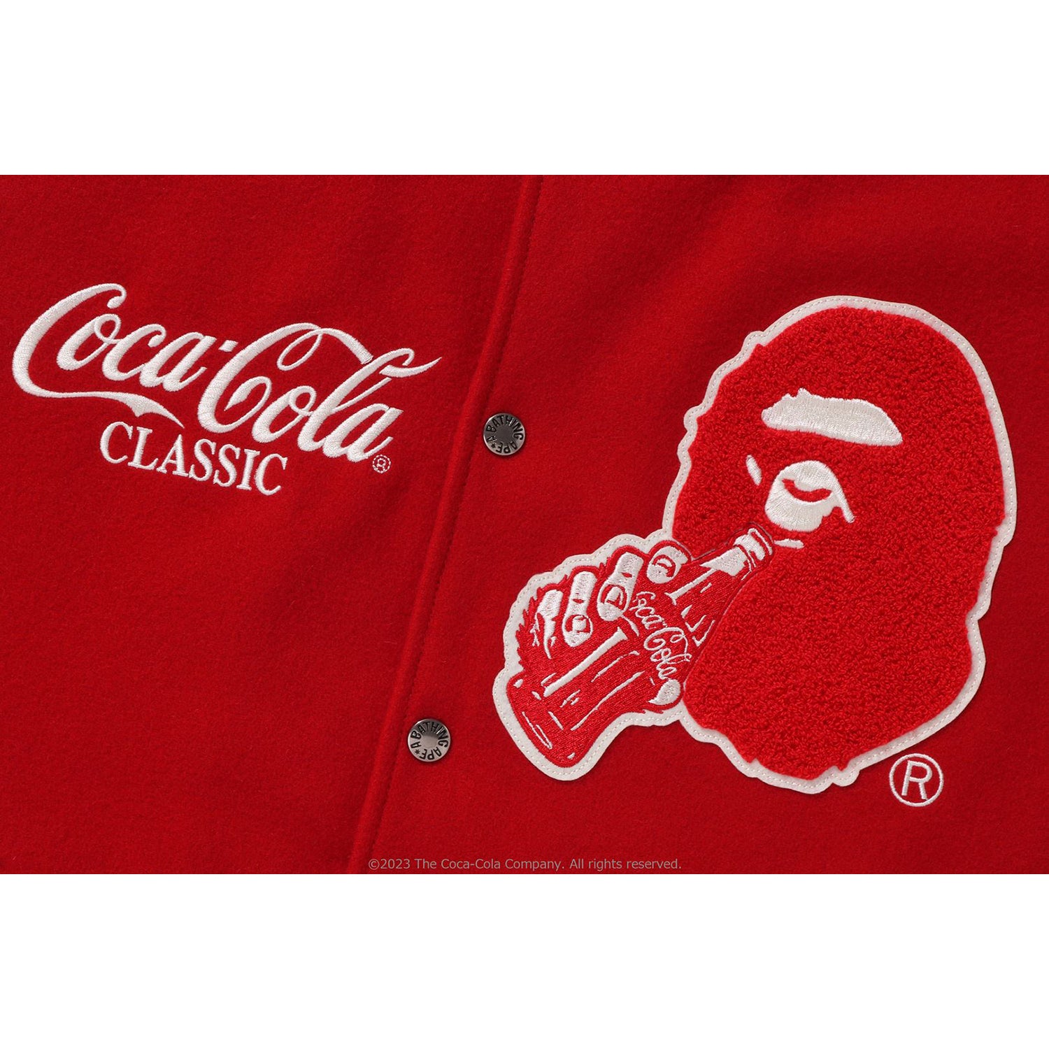 BAPE X COCA-COLA VARSITY JACKET MENS – us.bape.com