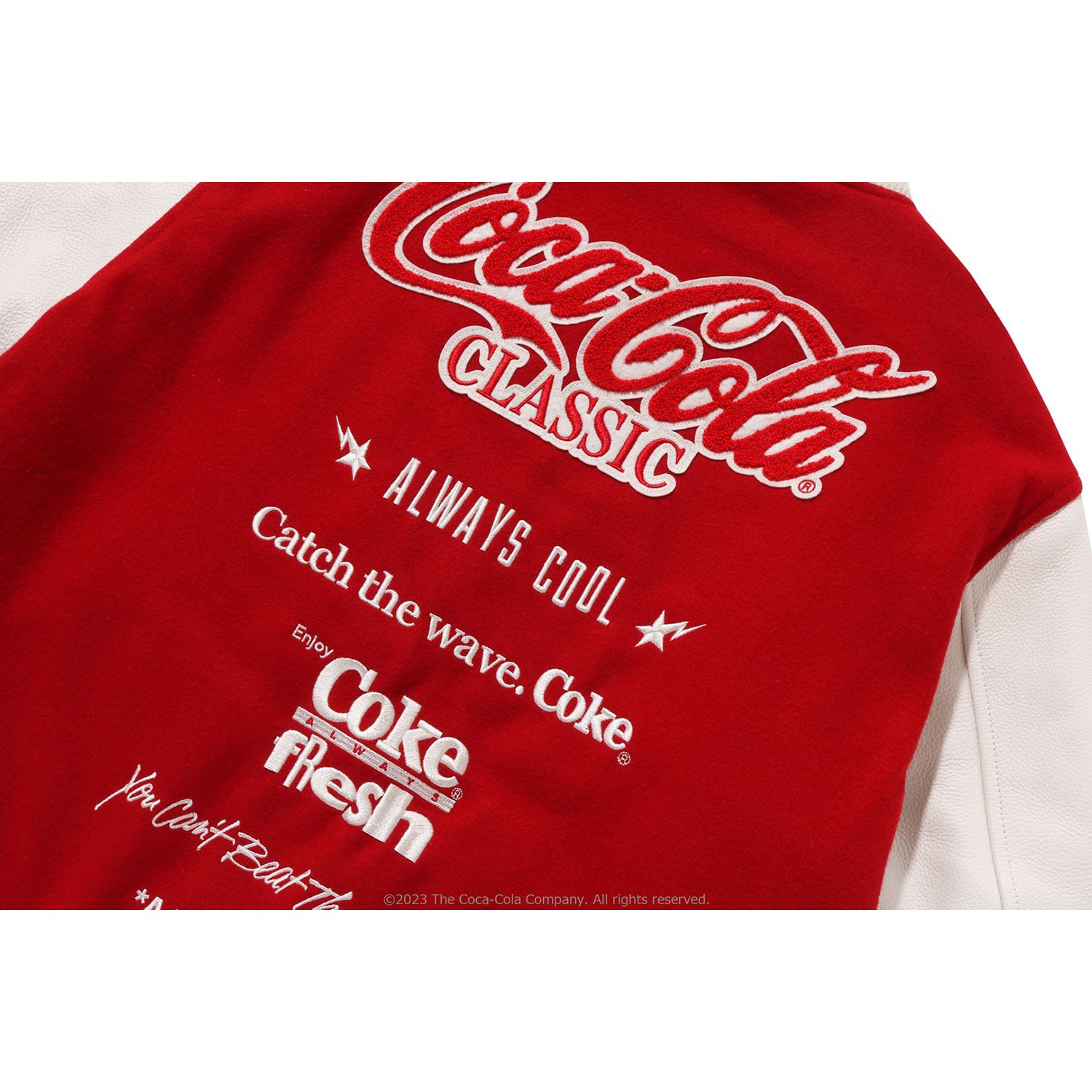 BAPE X COCA-COLA VARSITY JACKET MENS – us.bape.com