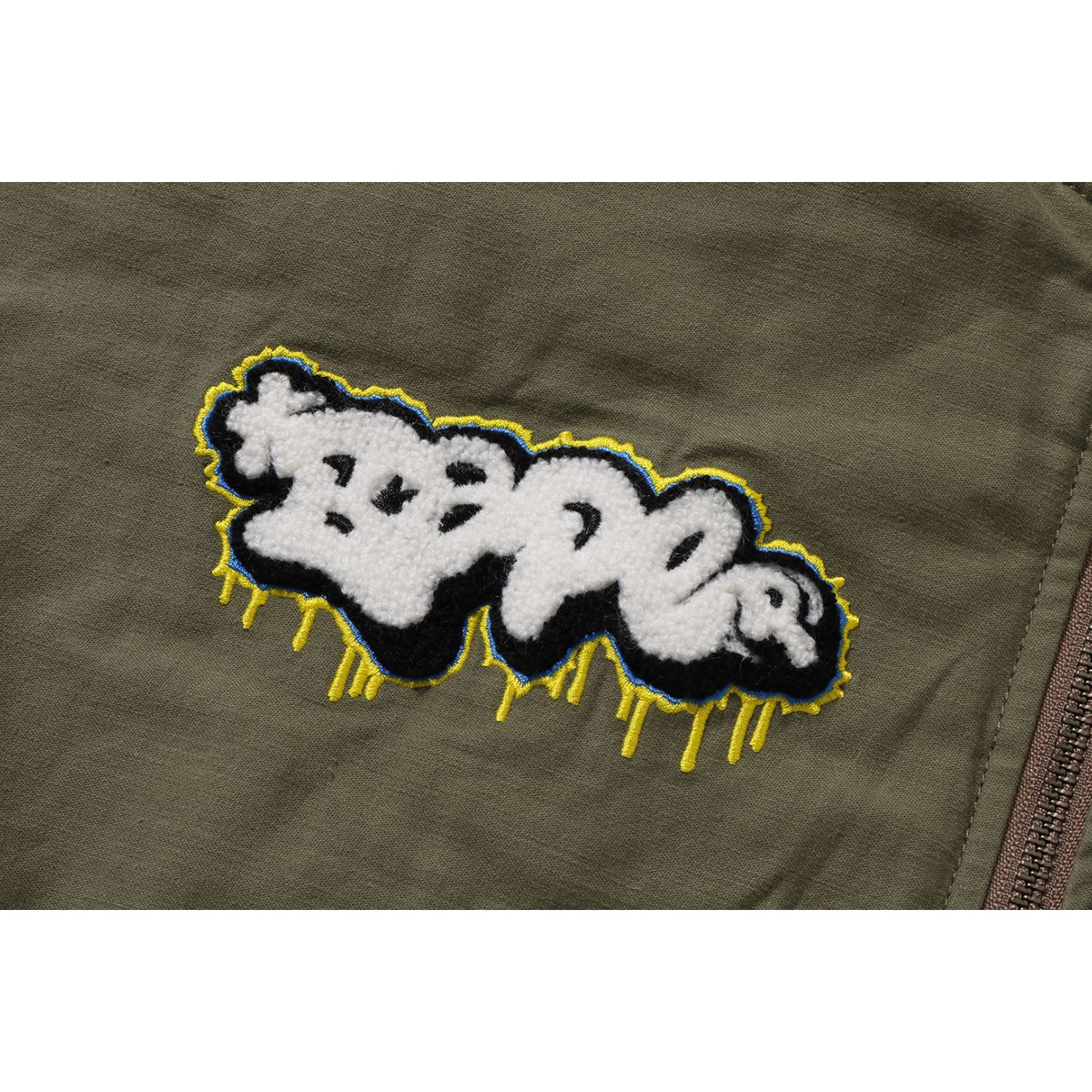 GRAFFITI BOMBER JACKET RELAXED FIT MENS