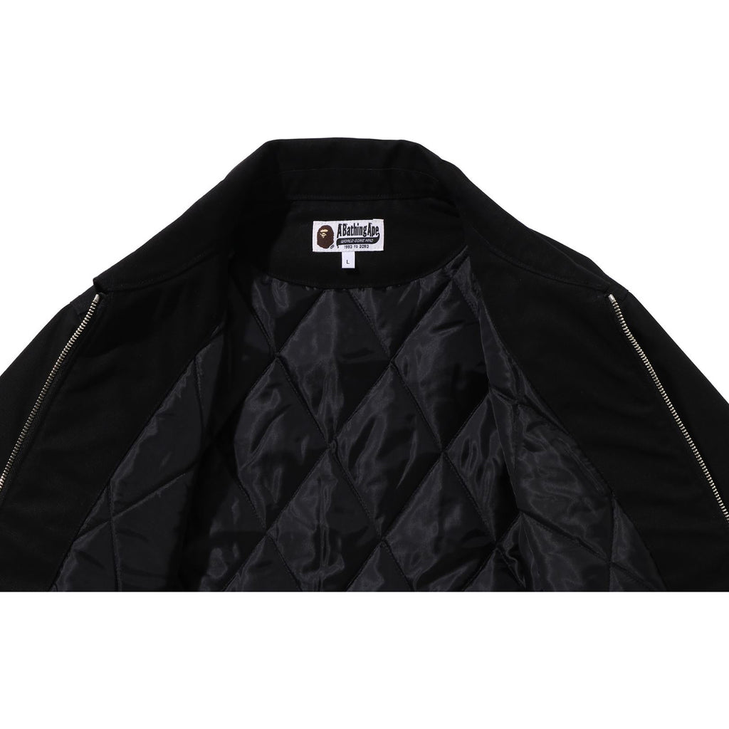 Black bape bomber on sale jacket