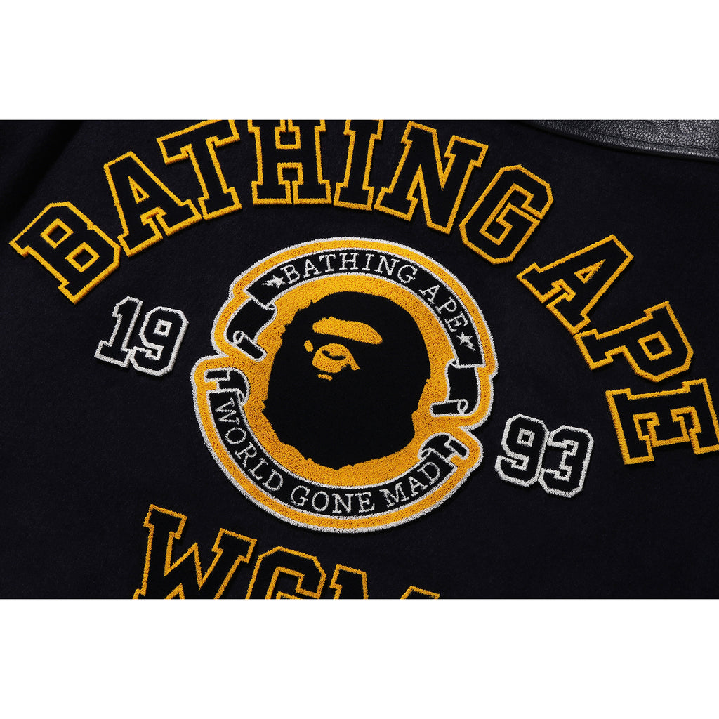 BAPE PATCH VARSITY JACKET MENS | us.bape.com