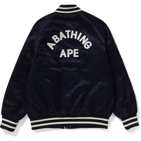 BAPE SATIN VARSITY JACKET LADIES