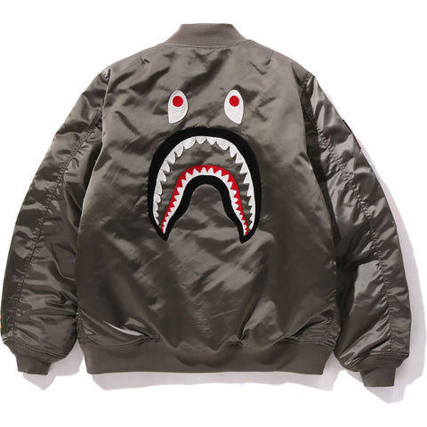 SHARK LOOSE FIT MA-1 MENS | us.bape.com