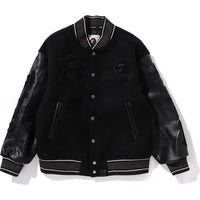 LINE CAMO MULTI LOGO WOOL VARSITY JACKET MENS