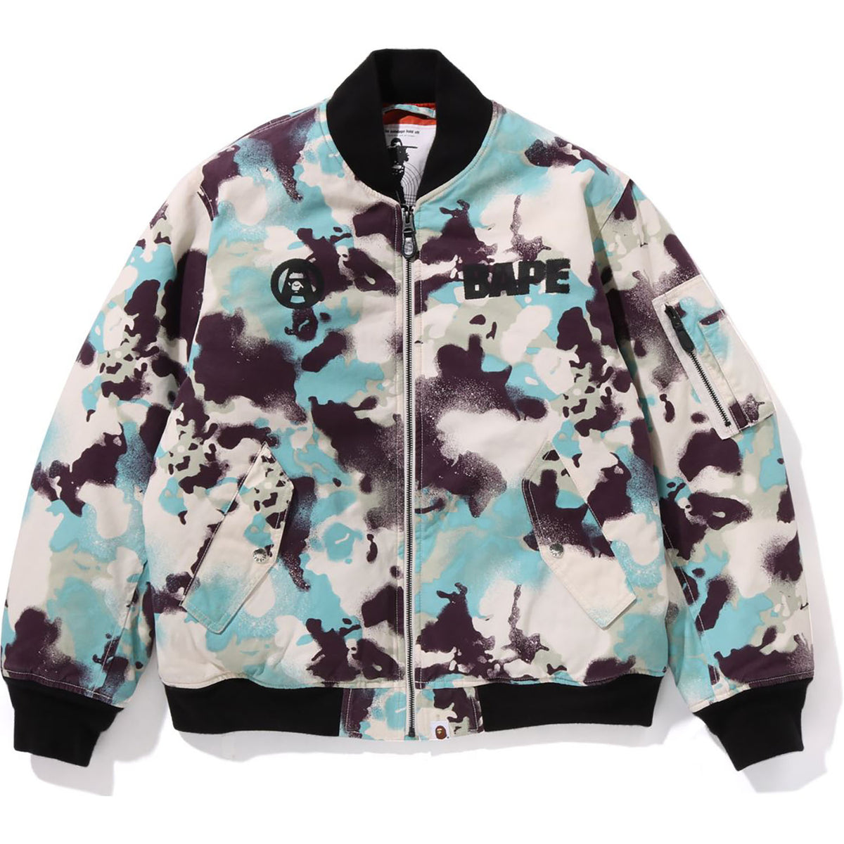 MAP CAMO BOMBER JACKET MENS