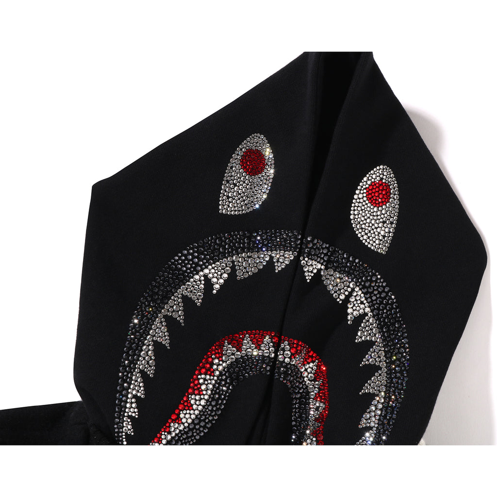 BAPE X SWAROVSKI - DETACHABLE HOODIE VARSITY JACKET MENS