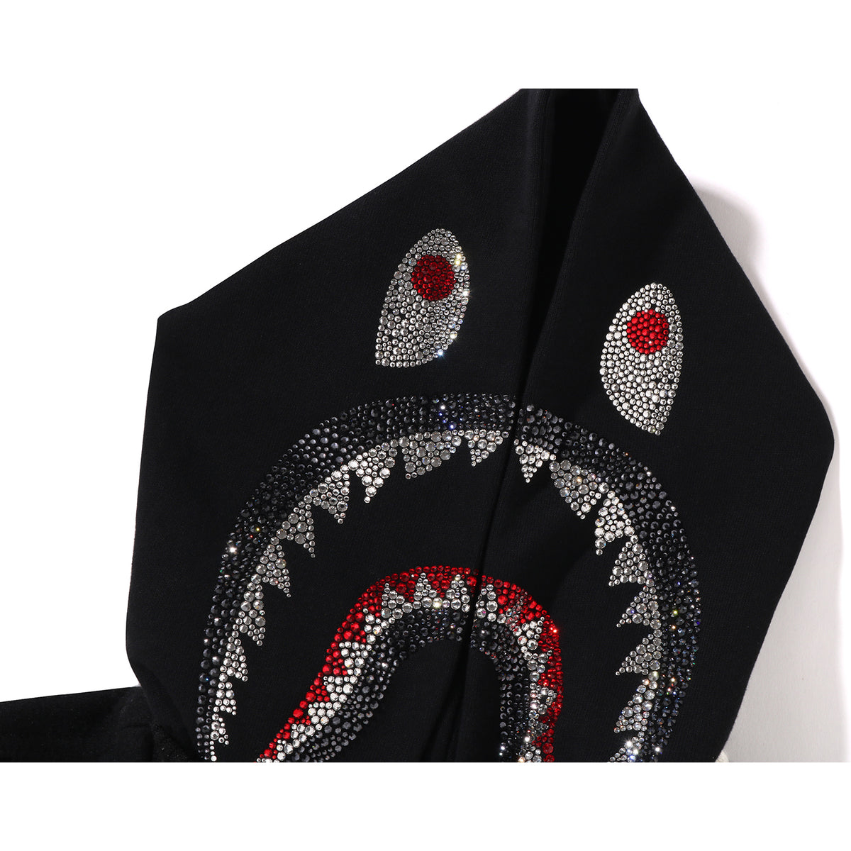 BAPE X SWAROVSKI - DETACHABLE HOODIE VARSITY JACKET MENS