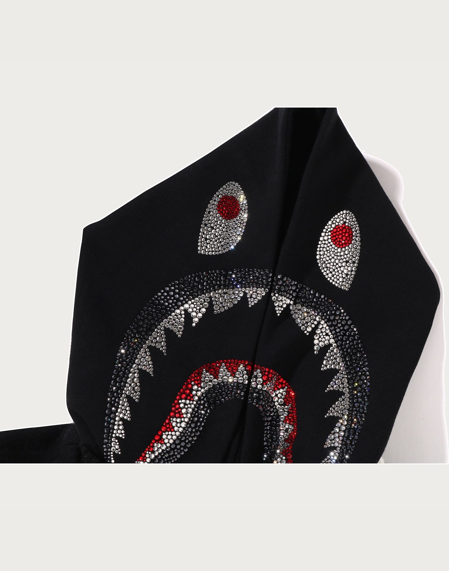 BAPE X SWAROVSKI - DETACHABLE HOODIE VARSITY JACKET MENS