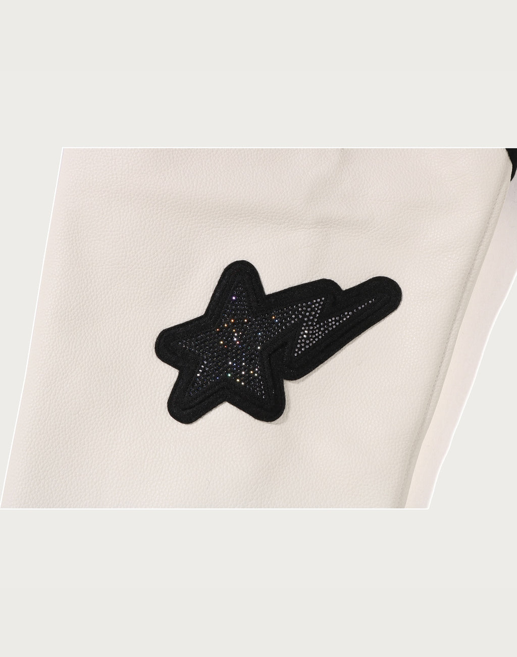 BAPE X SWAROVSKI - DETACHABLE HOODIE VARSITY JACKET MENS