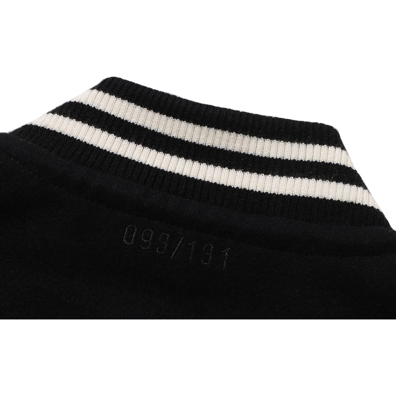 BAPE X SWAROVSKI - DETACHABLE HOODIE VARSITY JACKET MENS