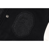 BAPE X SWAROVSKI - DETACHABLE HOODIE VARSITY JACKET MENS