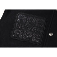 BAPE X SWAROVSKI - DETACHABLE HOODIE VARSITY JACKET MENS