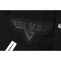 BAPE X SWAROVSKI - DETACHABLE HOODIE VARSITY JACKET MENS