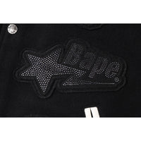 BAPE X SWAROVSKI - DETACHABLE HOODIE VARSITY JACKET MENS