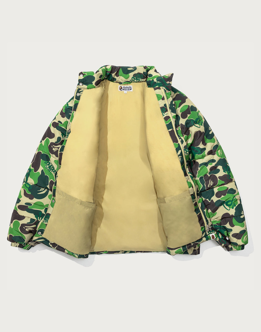 BAPE X SPOTIFY BY CENTRAL CEE CAMO PUFFER JACKET MENS