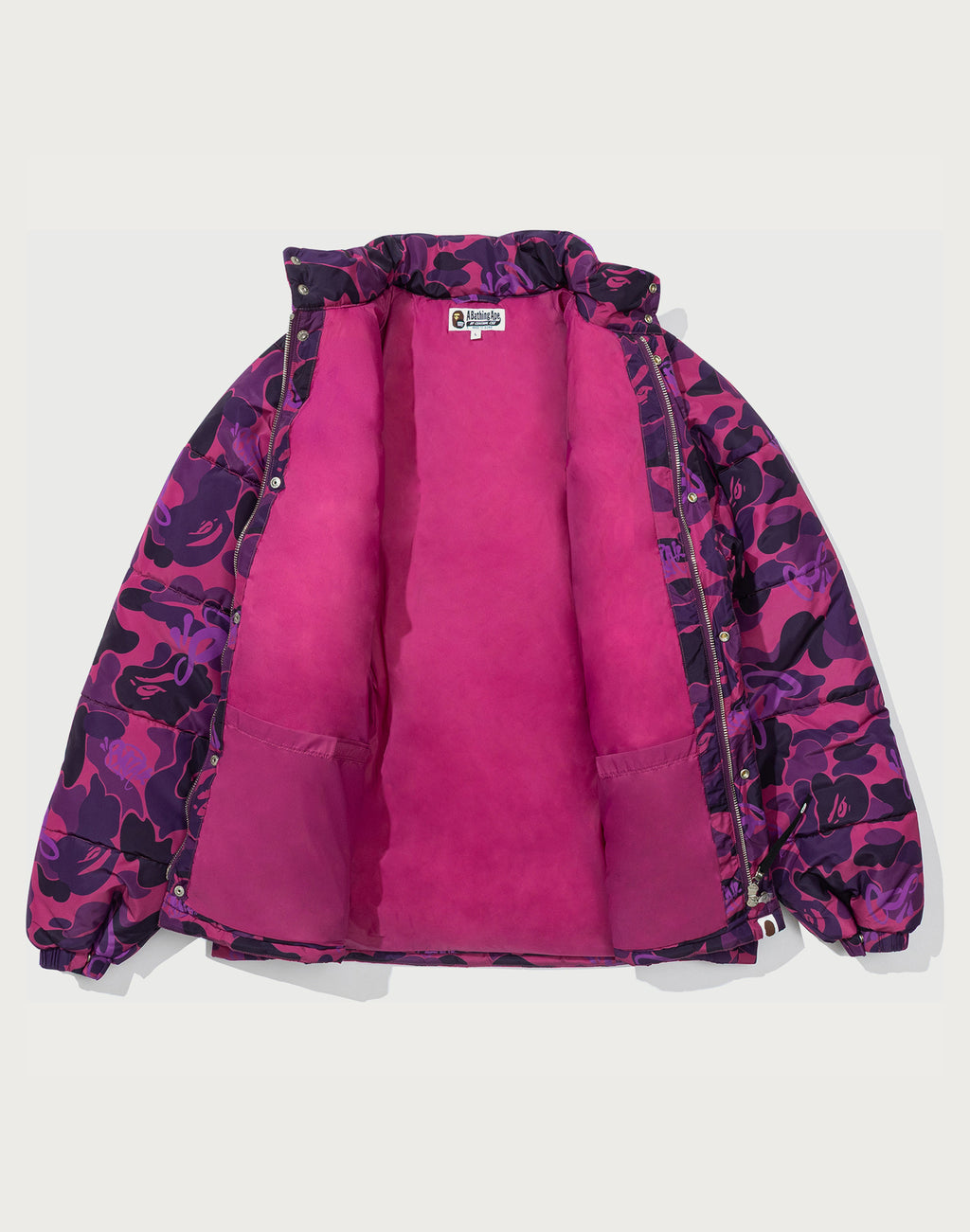 BAPE X SPOTIFY BY CENTRAL CEE CAMO PUFFER JACKET MENS