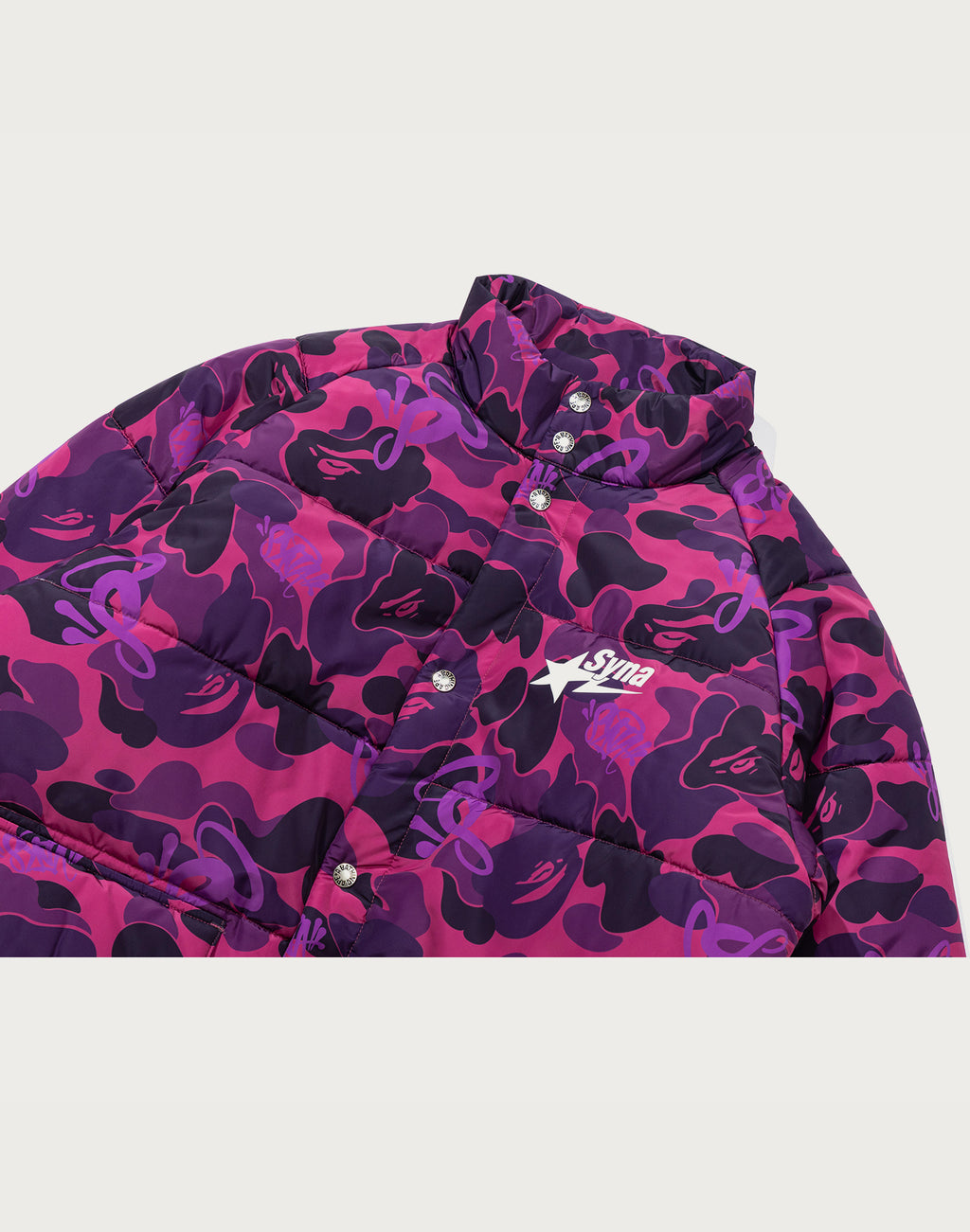 BAPE X SPOTIFY BY CENTRAL CEE CAMO PUFFER JACKET MENS