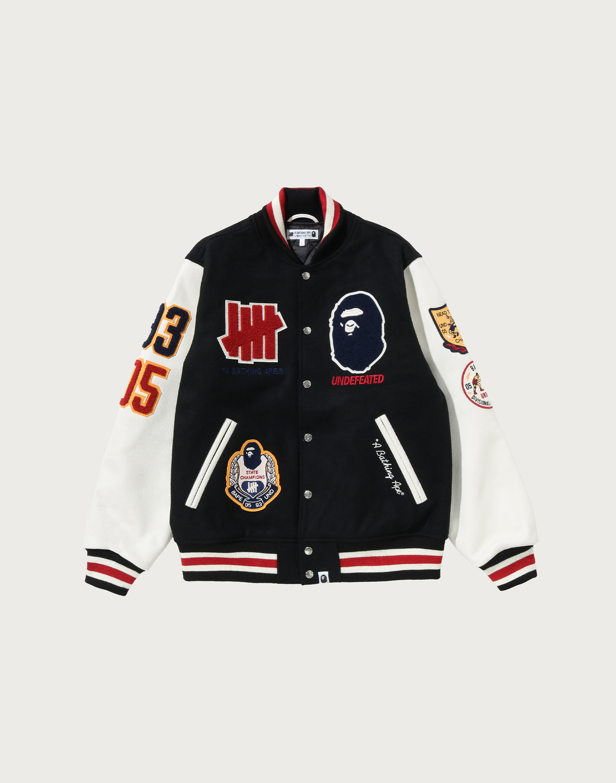 BAPE X UNDFTD VARSITY JACKET MENS