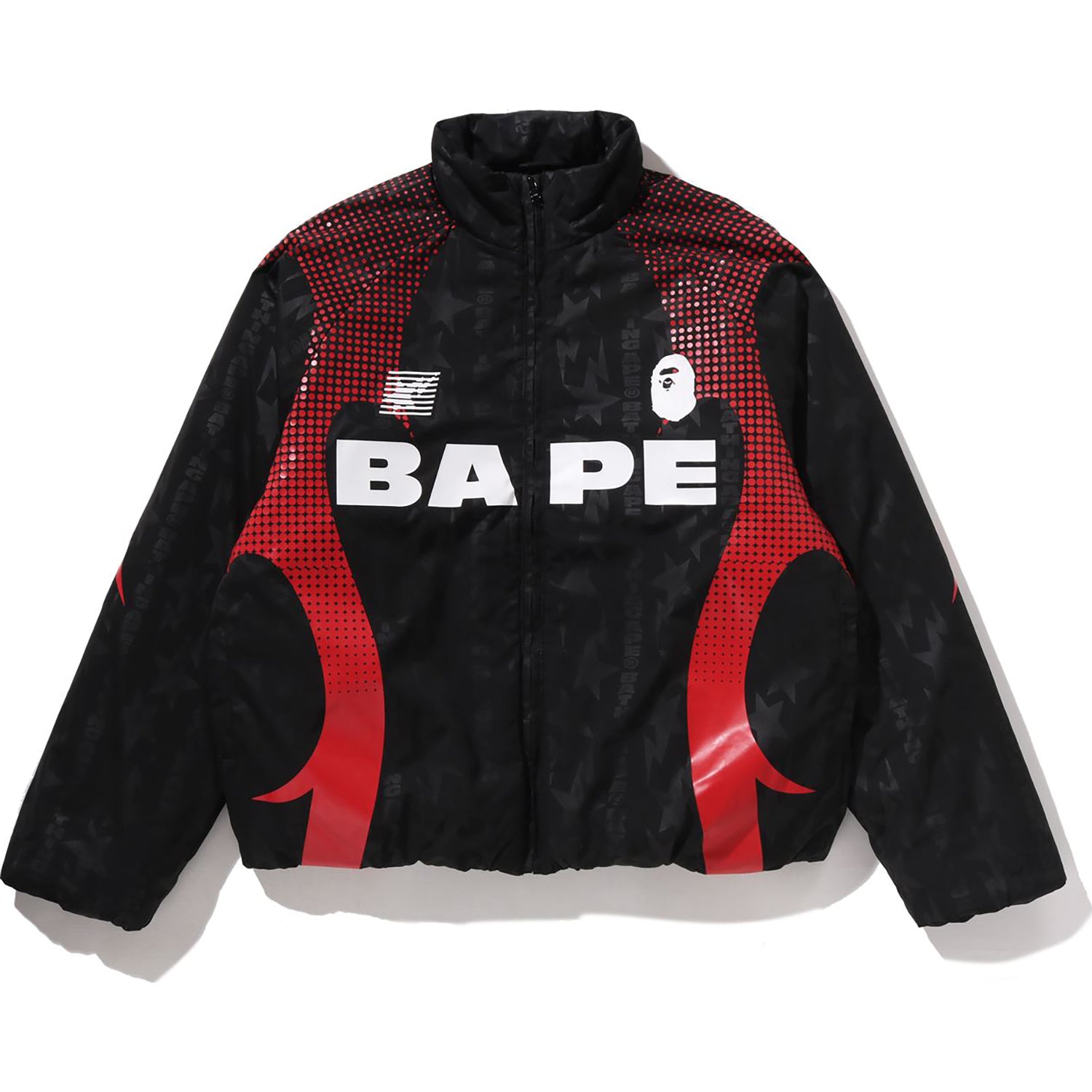 ABA FRAME MONOGRAM JACQUARD MULTI LOGO PADDED JACKET MENS