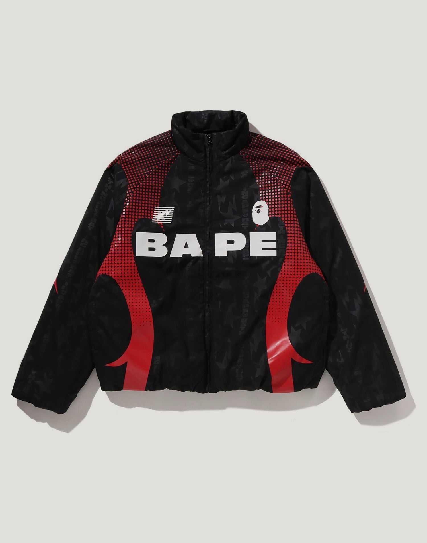 ABA FRAME MONOGRAM JACQUARD MULTI LOGO PADDED JACKET MENS