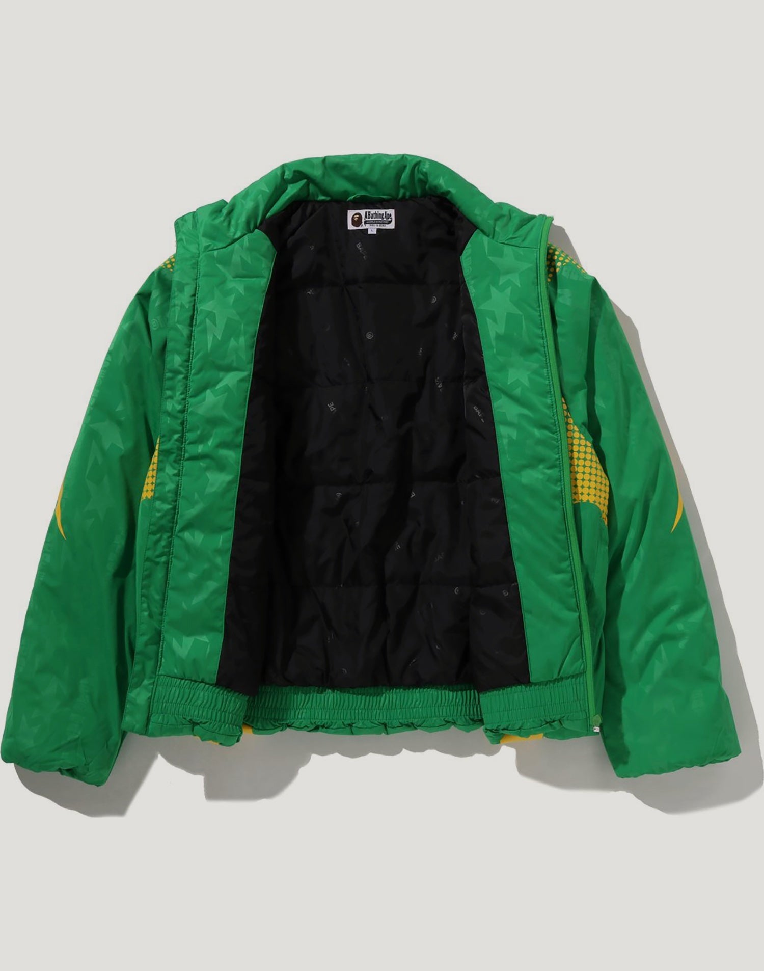 ABA FRAME MONOGRAM JACQUARD MULTI LOGO PADDED JACKET MENS