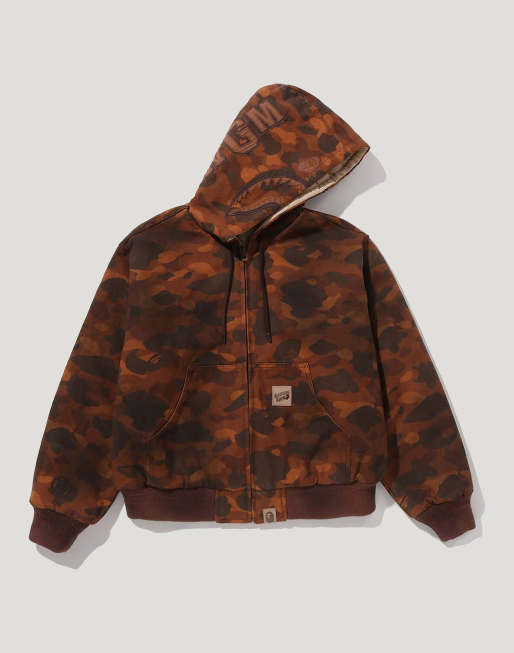 SOLID 1ST CAMO REVERSIBLE SHARK ZIP HEAVY JACKET MENS