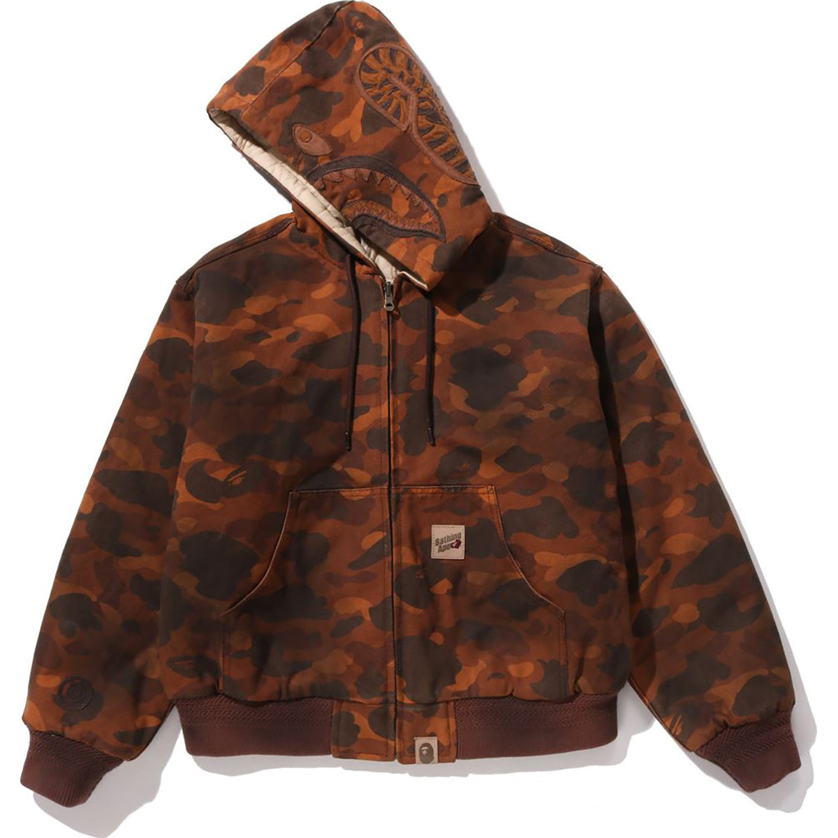 SOLID 1ST CAMO REVERSIBLE SHARK ZIP HEAVY JACKET MENS