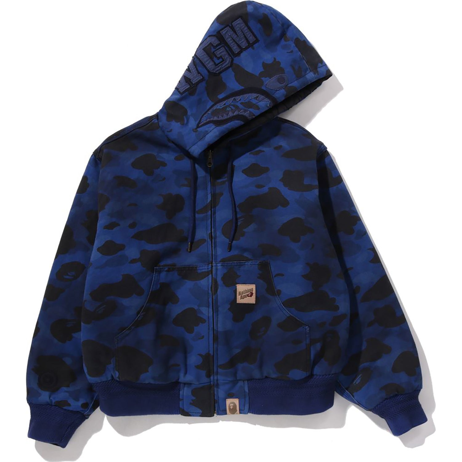 SOLID 1ST CAMO REVERSIBLE SHARK ZIP HEAVY JACKET MENS – us.bape.com