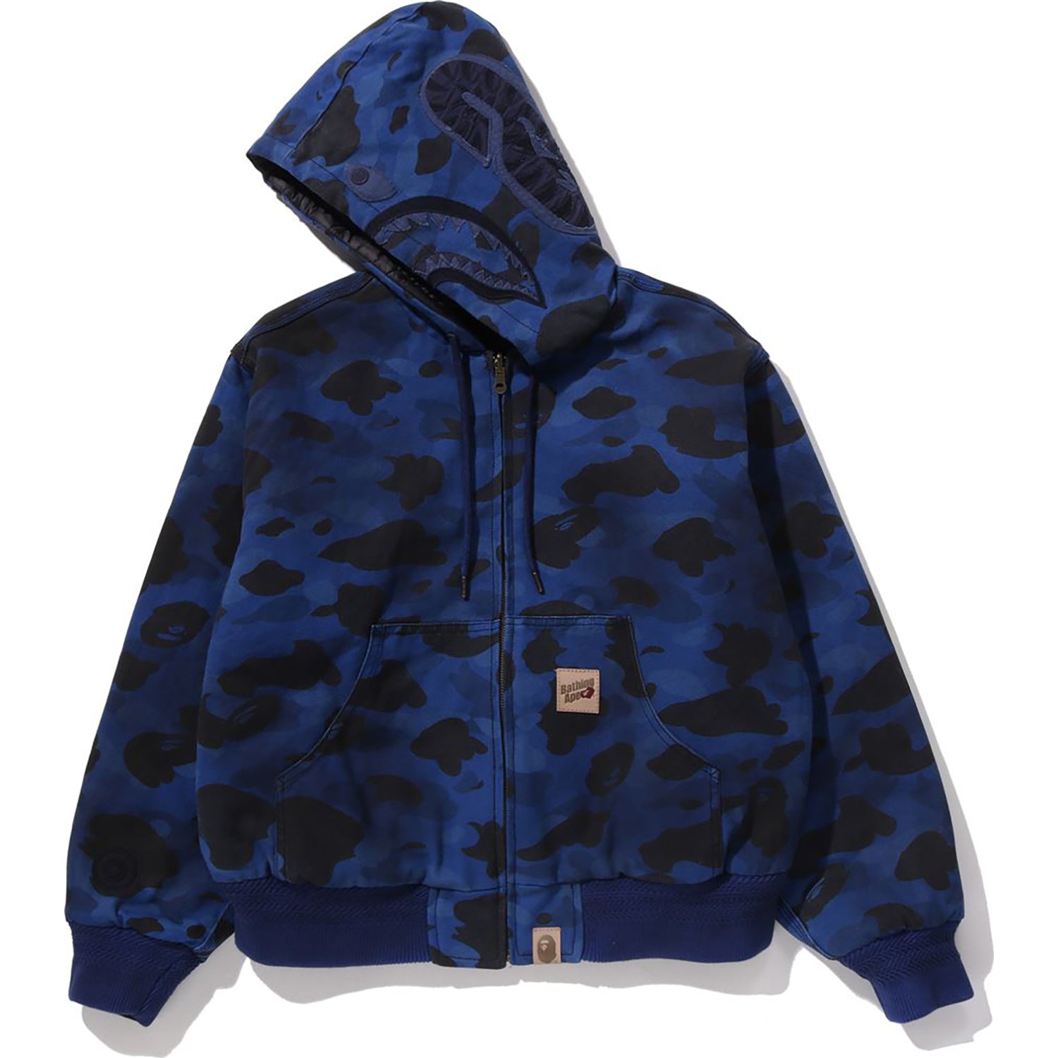 SOLID 1ST CAMO REVERSIBLE SHARK ZIP HEAVY JACKET MENS – us.bape.com