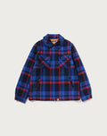 BAPE CHECK CPO ZIP JACKET MENS