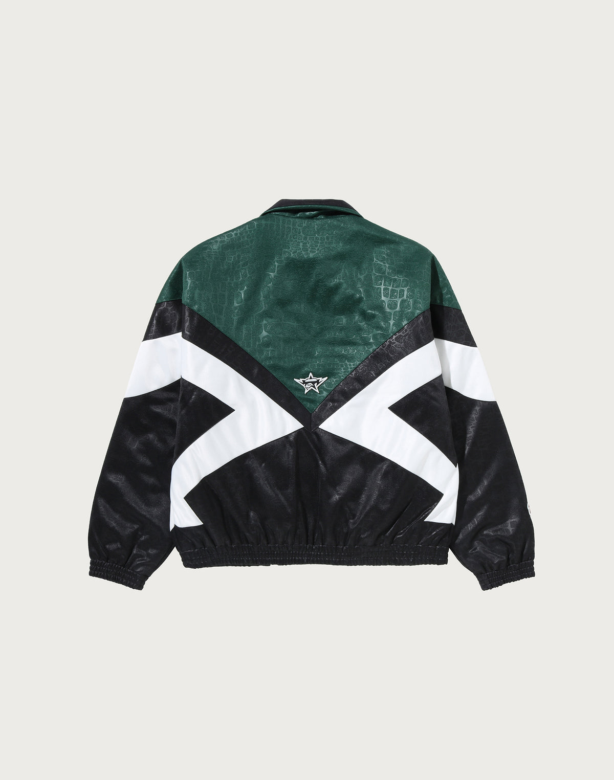 CROC PATTERN PADDED TRACK JACKET MENS