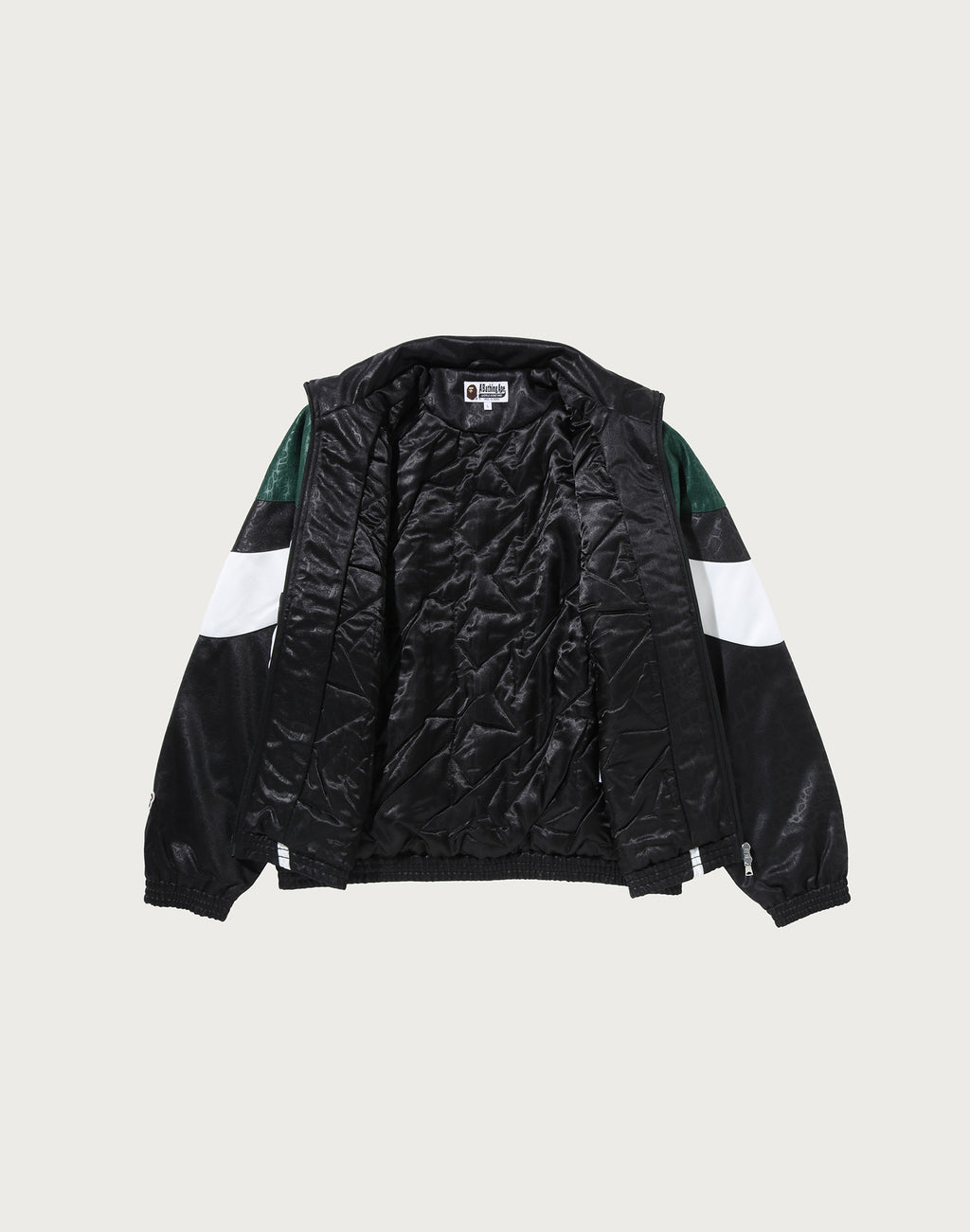 CROC PATTERN PADDED TRACK JACKET MENS
