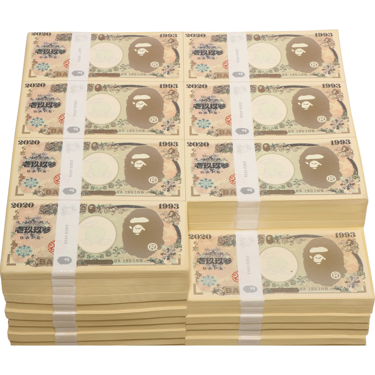 BAPE X SAINT MXXXXXX BANKNOTES STOOL