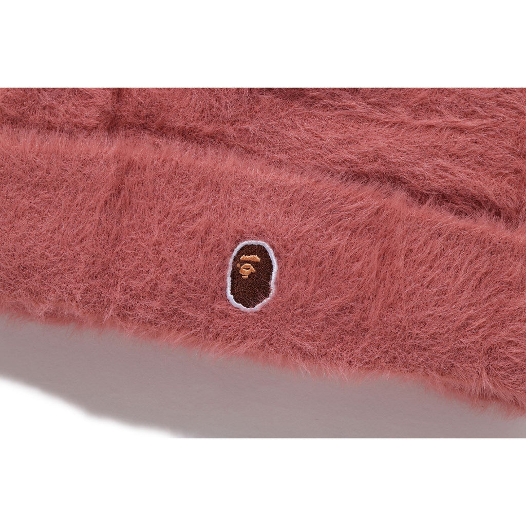 APE HEAD ONE POINT SHAGGY KNIT CAP LADIES | us.bape.com