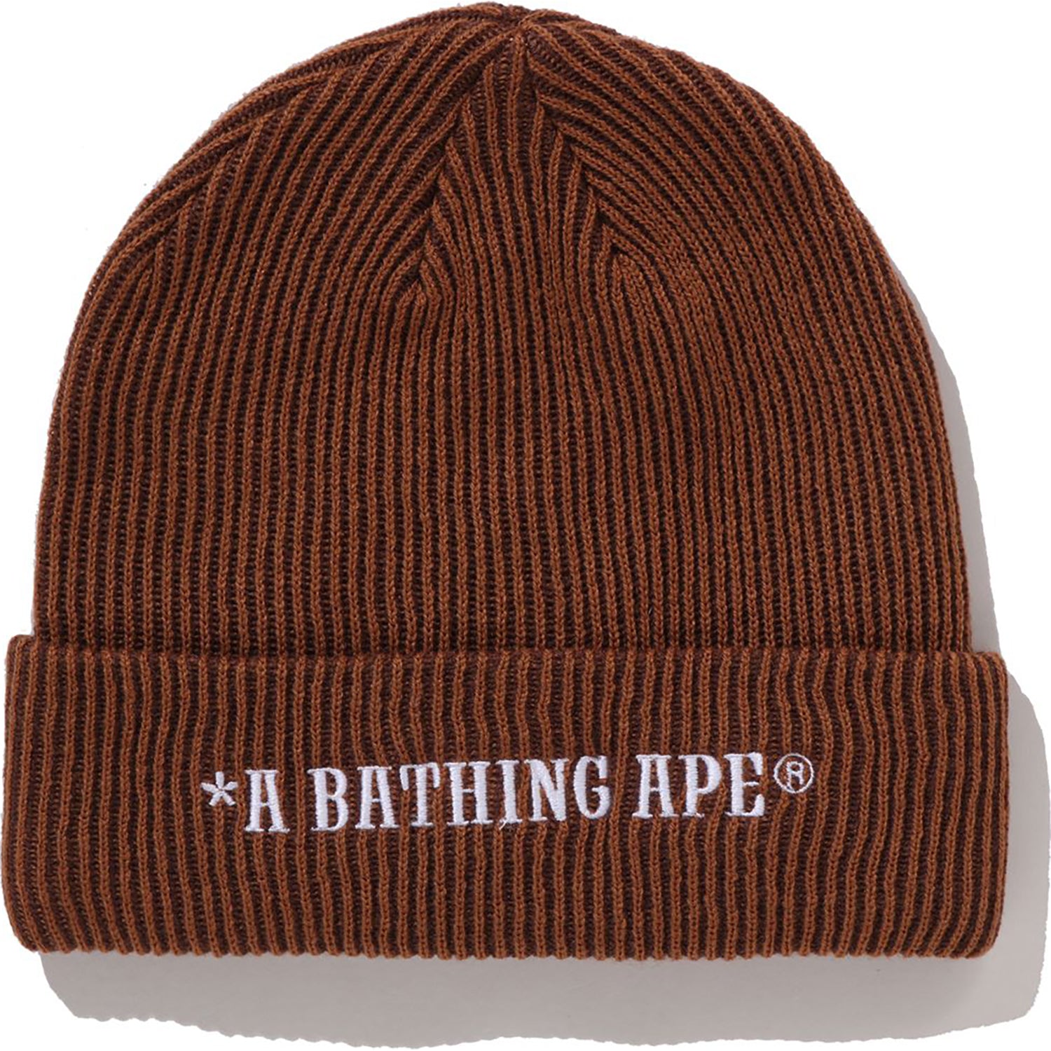 Men's A BATHING APE Knit Cap Beanie with Embroidered Ape Head Logo