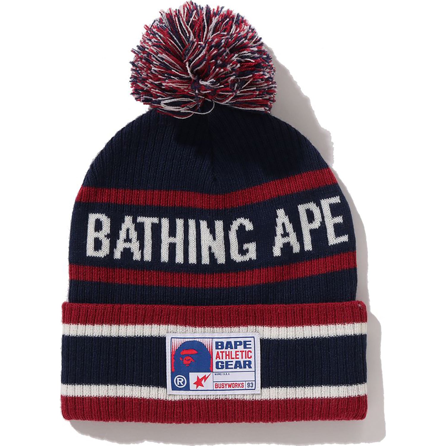 A BATHING APE - BAPE シャーク ニットキャップ Red a bathing A