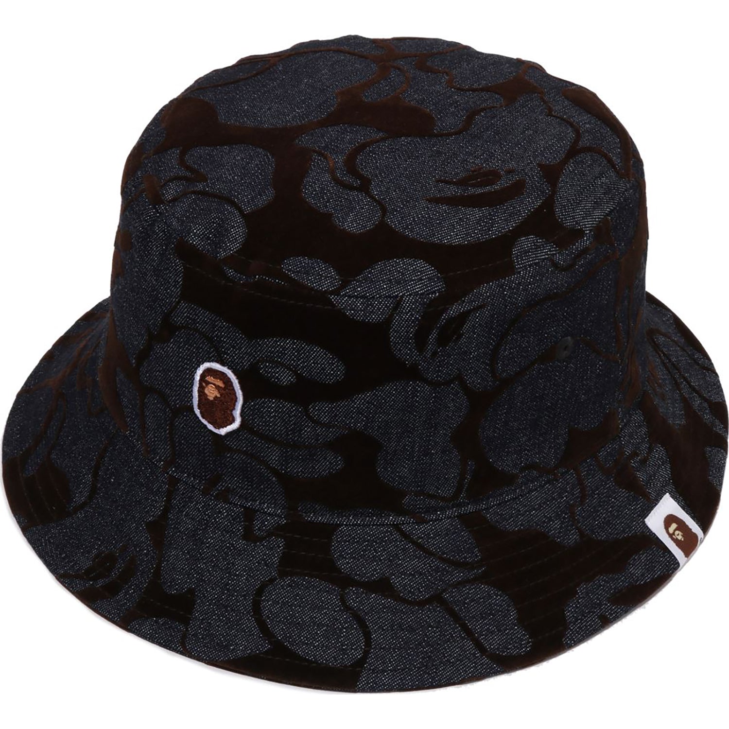 Men's Camo Flocked Denim Bucket Hat with Ape Head Patch – us.bape.com