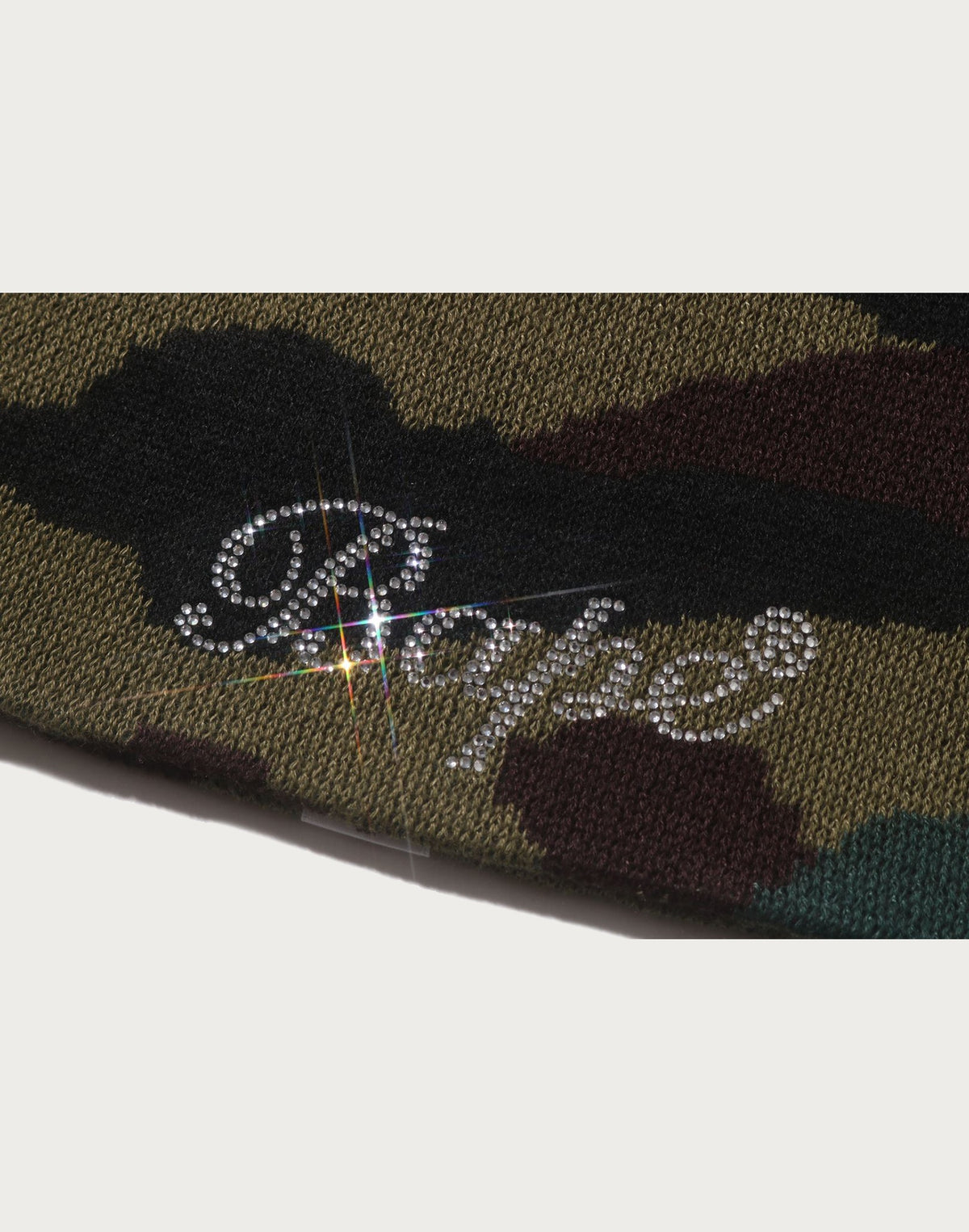 1ST CAMO CRYSTAL LOGO BEANIE LADIES