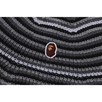 APE HEAD ONE POINT STRIPE KNIT HAT MENS