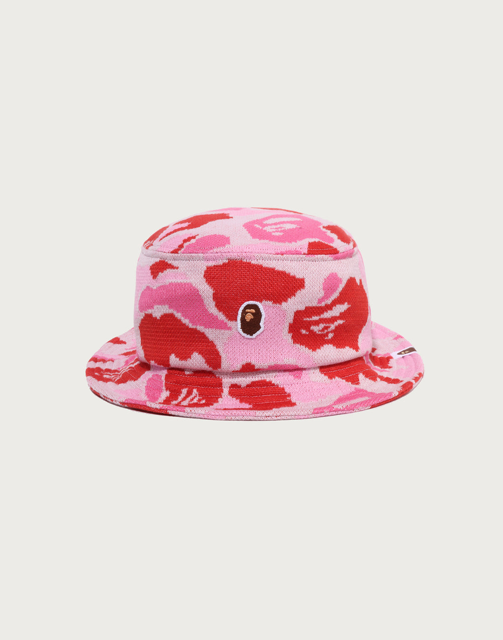 ONE POINT ABC CAMO JACQUARD KNIT BUCKET HAT MENS