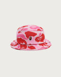 ONE POINT ABC CAMO JACQUARD KNIT BUCKET HAT MENS