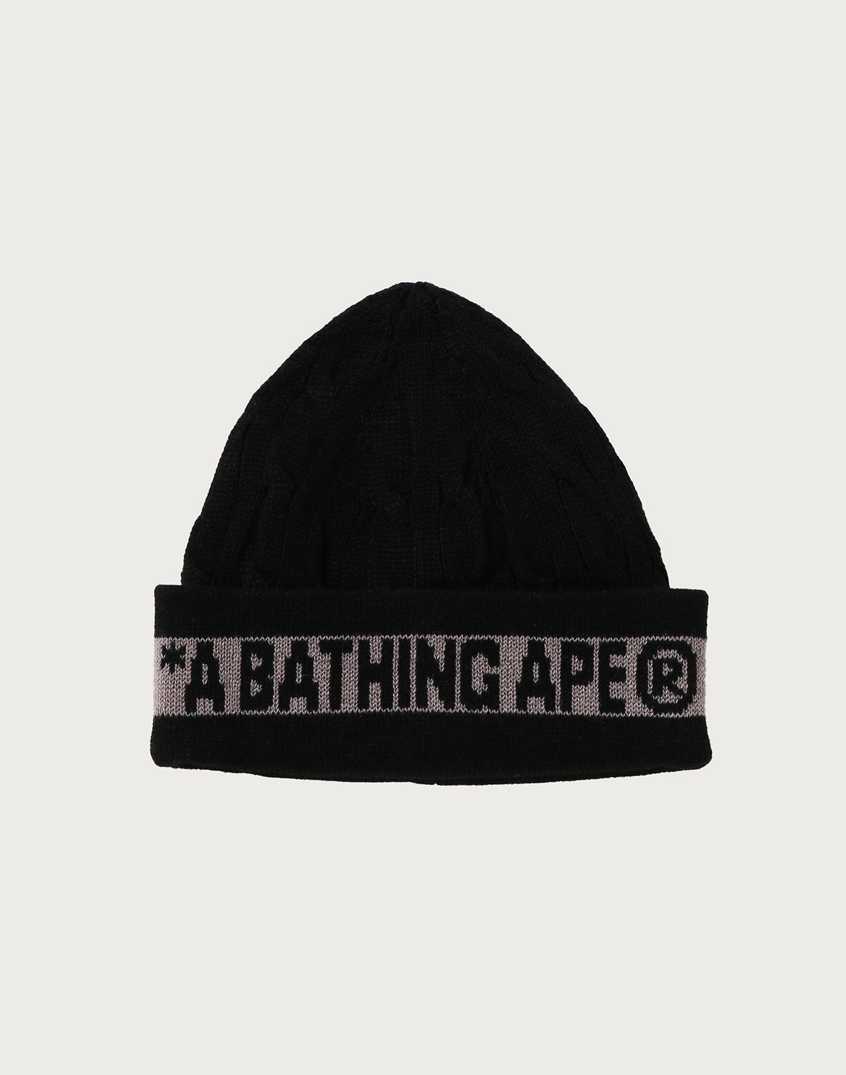 BAPE CABLE KNIT CAP MENS