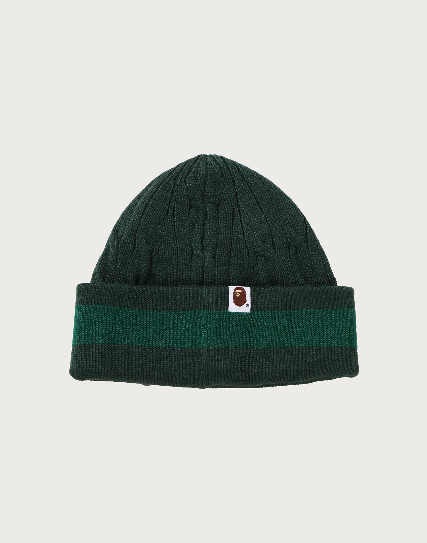 BAPE CABLE KNIT CAP MENS