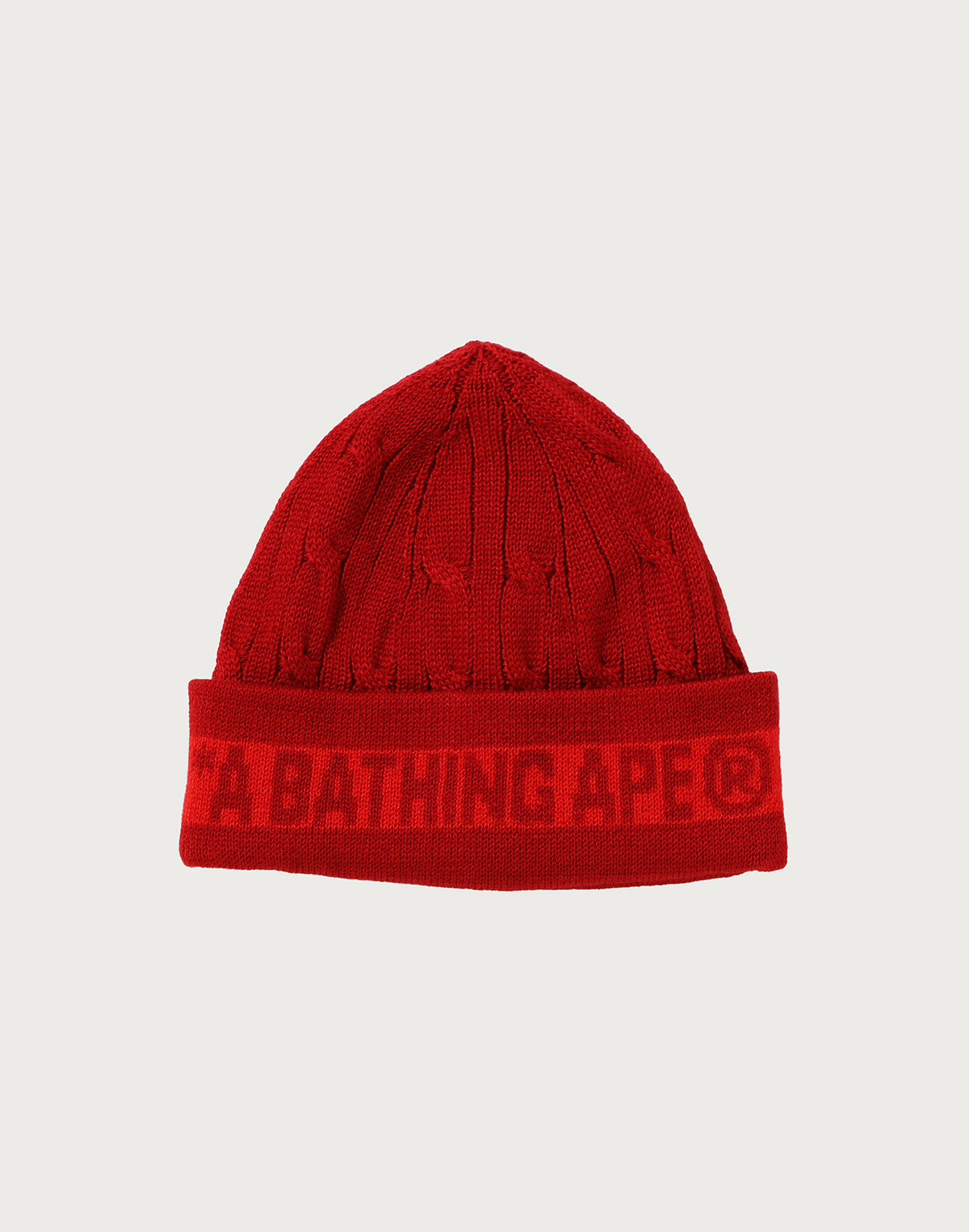 BAPE CABLE KNIT CAP MENS