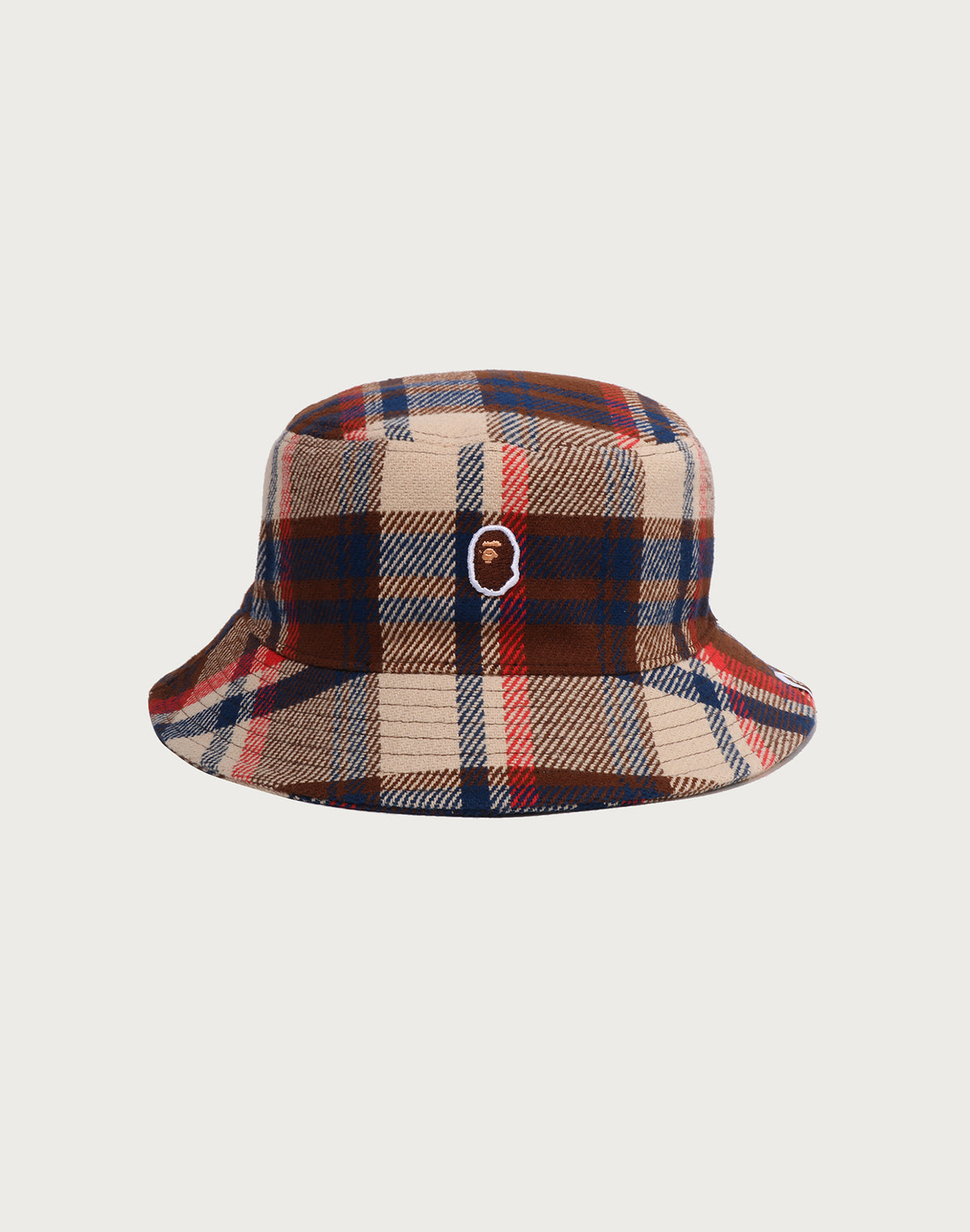 BAPE CHECK BUCKET HAT MENS