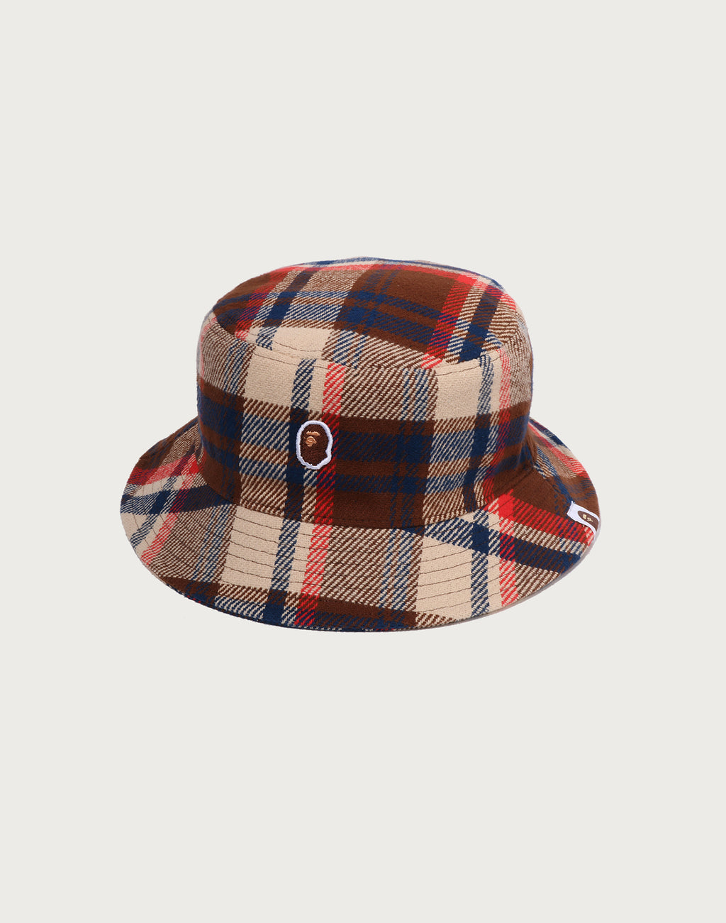 BAPE CHECK BUCKET HAT MENS