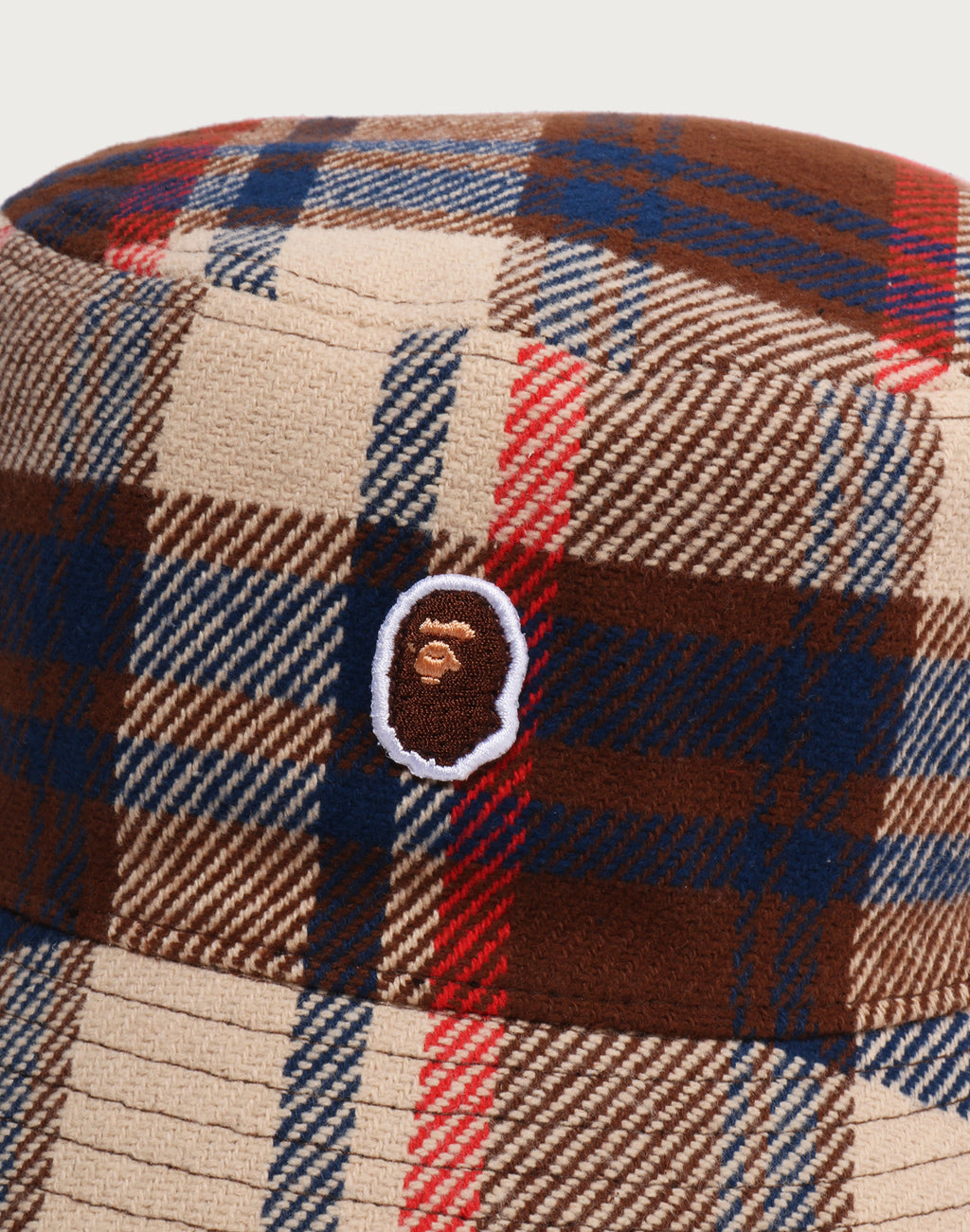 BAPE CHECK BUCKET HAT MENS
