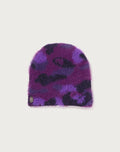 COLOR CAMO FURRY BEANIE LADIES