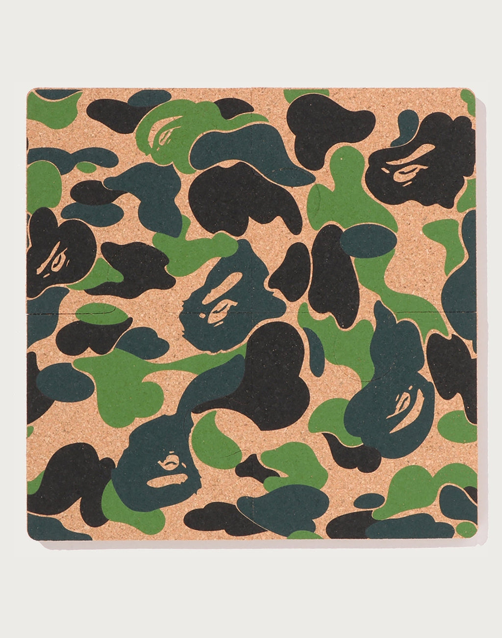 ABC CAMO PUZZLE CORK COASTER